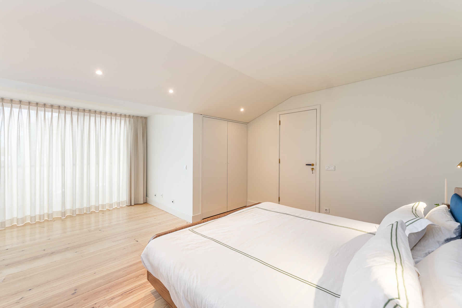 Master bedroom — wide view